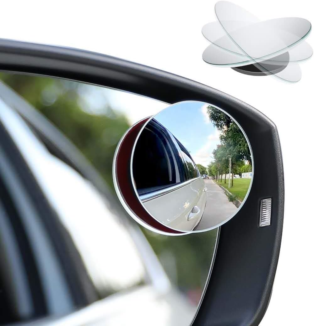 2pcs Blind Spot Mirror, 360 Degree Adjustabe HD Glass, Round HD Glass Convex Rear View Mirror, for any Car, Van, Suv and Trucks.