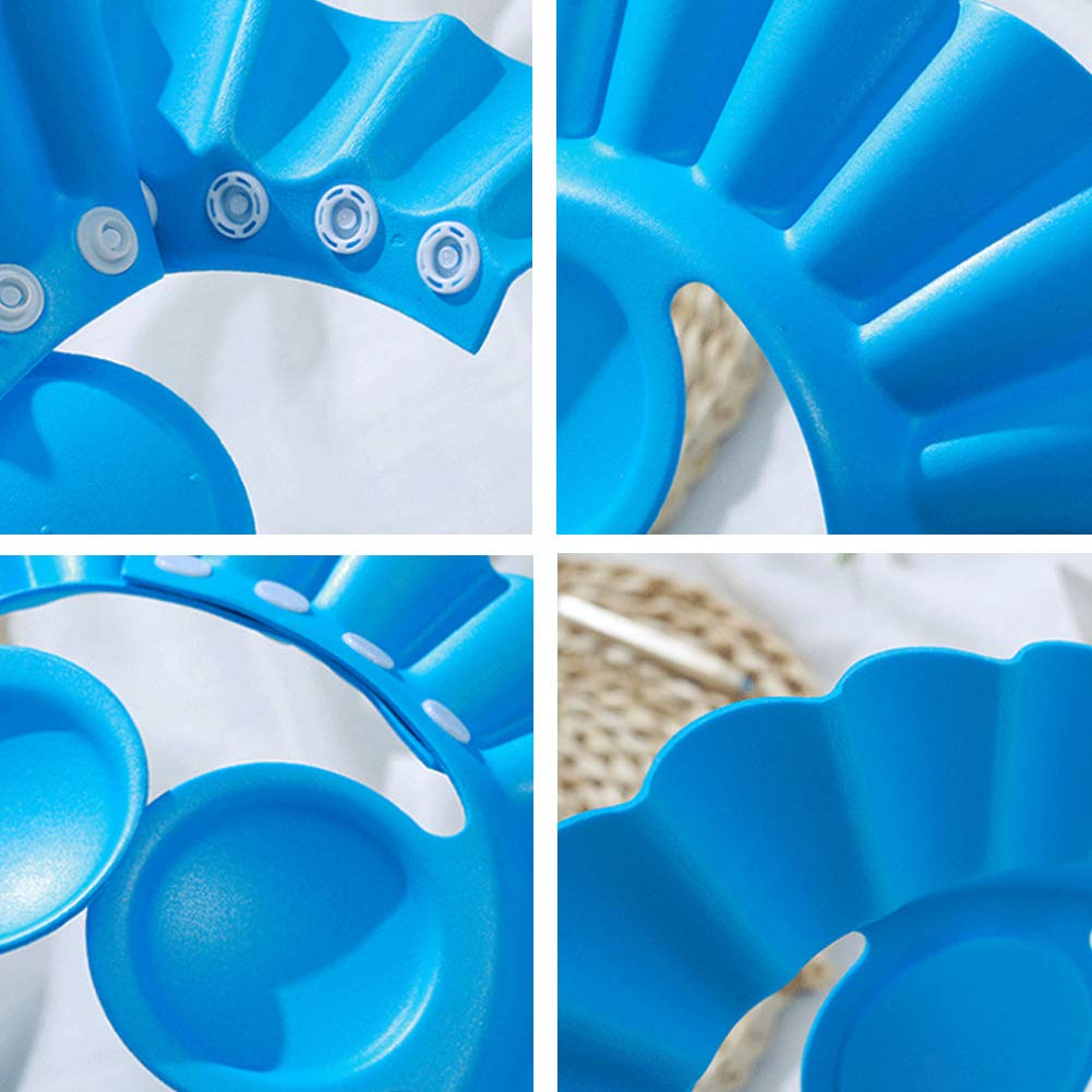 Baby Shower Cap Bathing Cap - Soft Adjustable Visor Hat Safe Shampoo Shower Bathing Protection Bath Cap for Toddler, Baby, Kids, Children