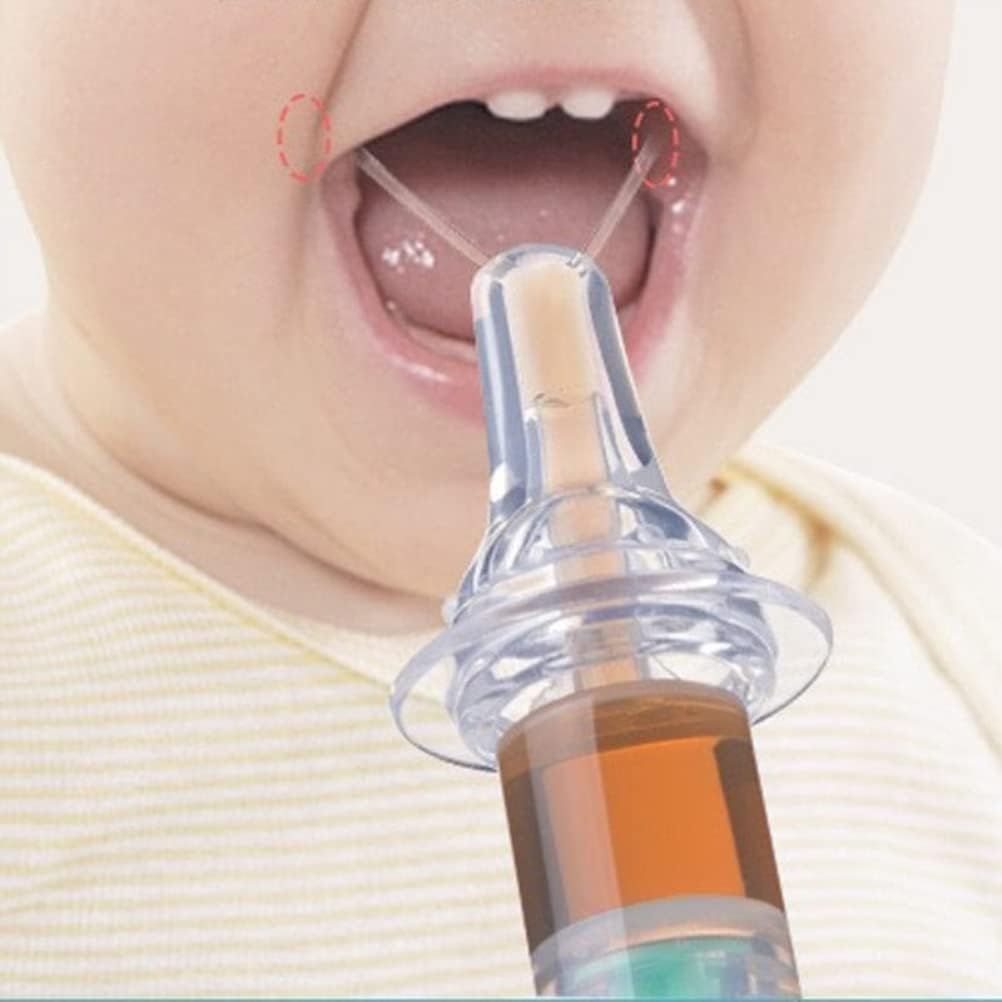 Baby Oral Feeding Syringe Baby Feeder Dispenser Syringe Dropper Feeder Infant Feeding Utensils with Nipple Pacifier for Feeding Medicine Water Juice Suitable for Infants Newborns