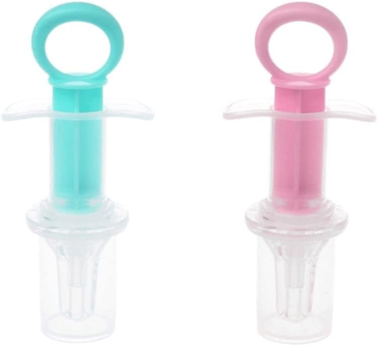 Baby Oral Feeding Syringe Baby Feeder Dispenser Syringe Dropper Feeder Infant Feeding Utensils with Nipple Pacifier for Feeding Medicine Water Juice Suitable for Infants Newborns