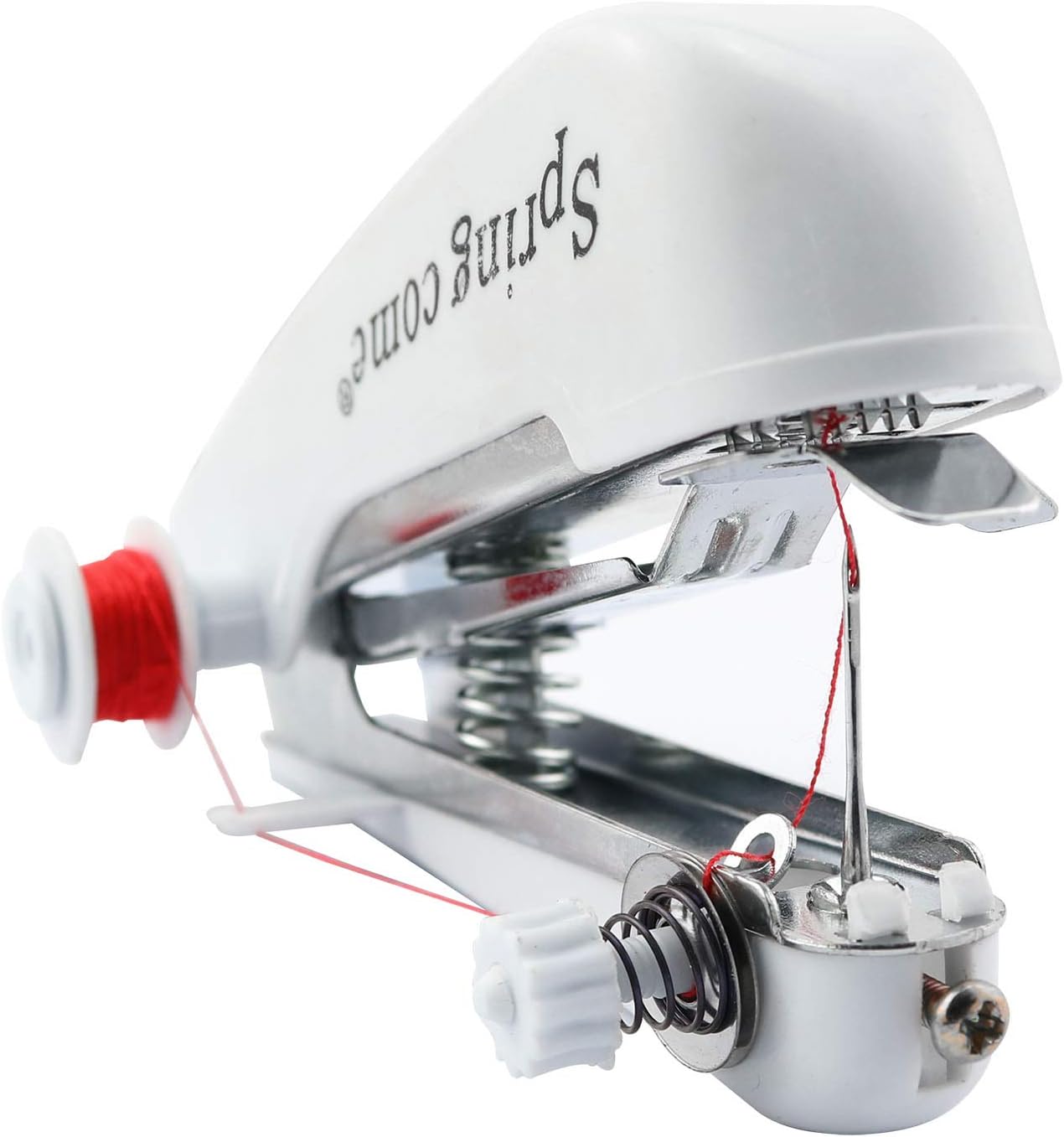 Portable Manual Sewing Machine Set Hand Sewing Machine for Clothing, Silk, Hem, Curtain, Fabric