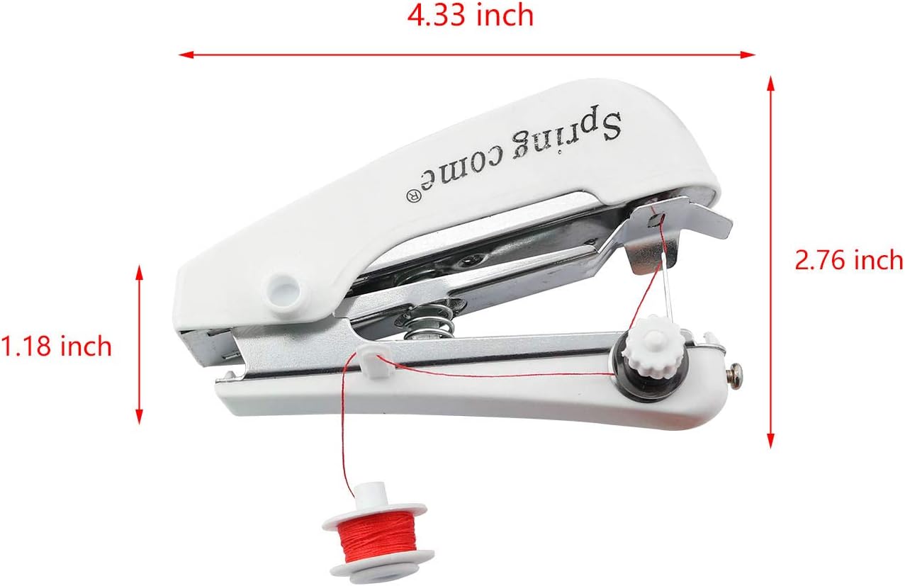 Portable Manual Sewing Machine Set Hand Sewing Machine for Clothing, Silk, Hem, Curtain, Fabric