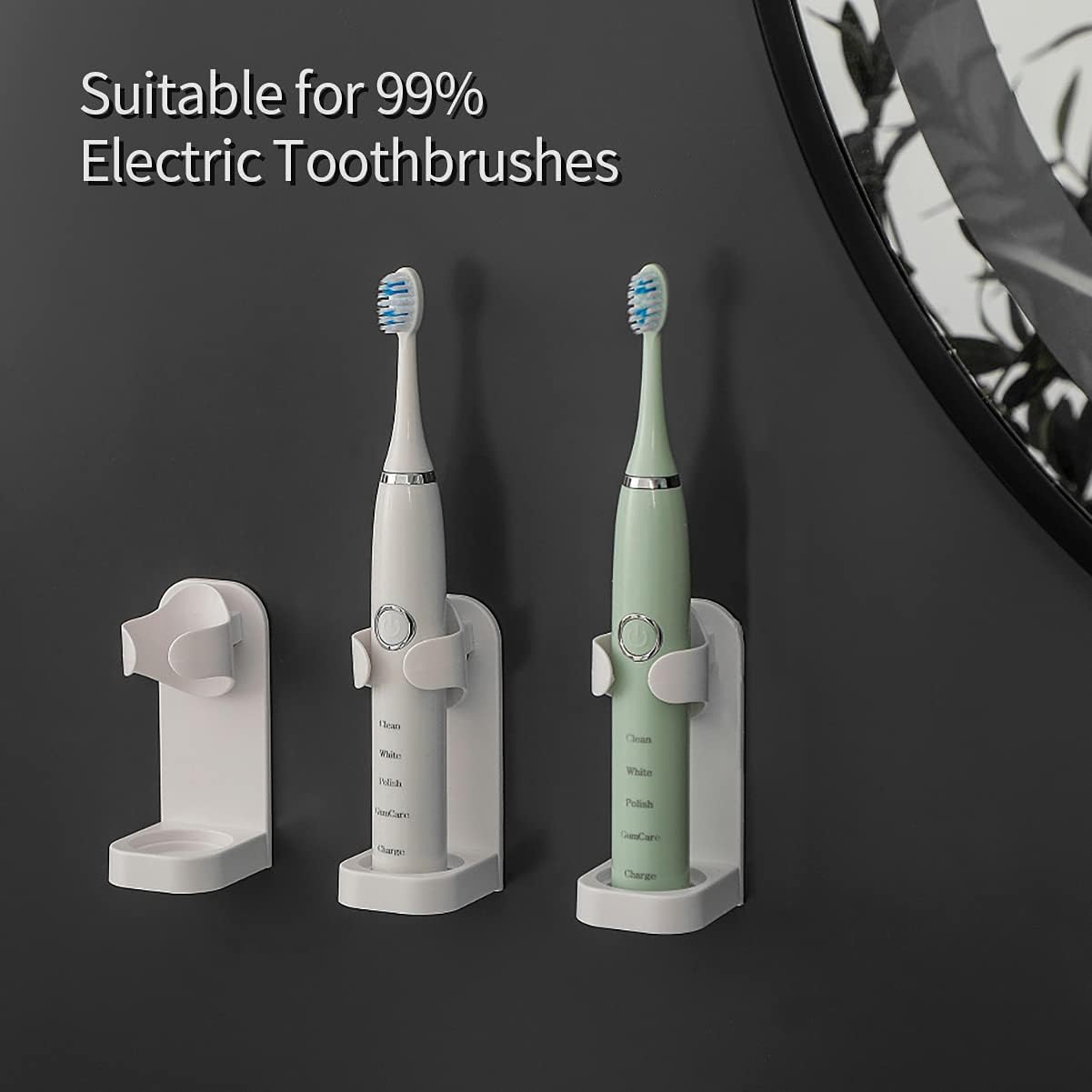 Electronic Toothbrush Holder Wall Mounted for Bathroom,Adhesive Toothbrush Holder,Toothbrush Organizer to Saving Space and Keep Drying