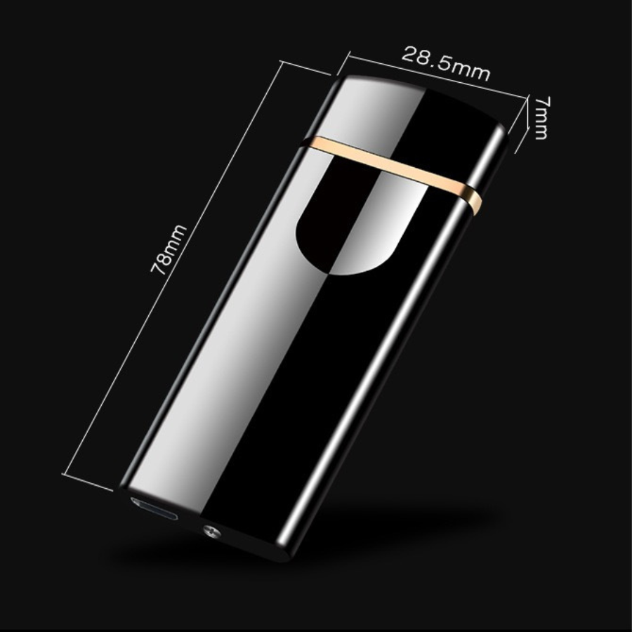Beautiful woman Spinning Arc Plasma Lighter - USB Rechargeable Electric Lighter with LED Display, Pocket- Size Design for Camping, Candles, Outdoor