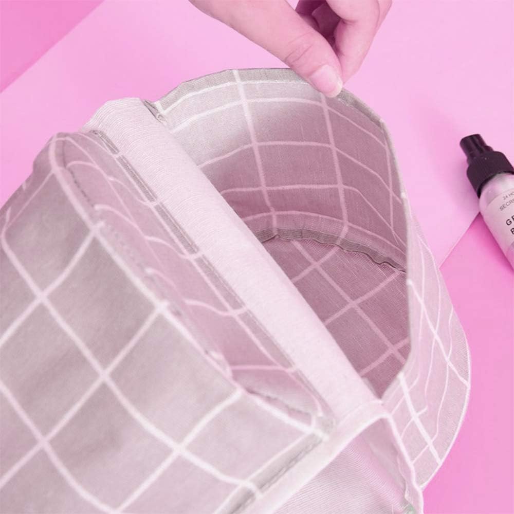 3 Pockets Wall Closet Hanging Storage Bag, Premium Linen Fabric Over The Door Organizer, Hanging Storage Pouches for Bedroom Bathroom - Stylish