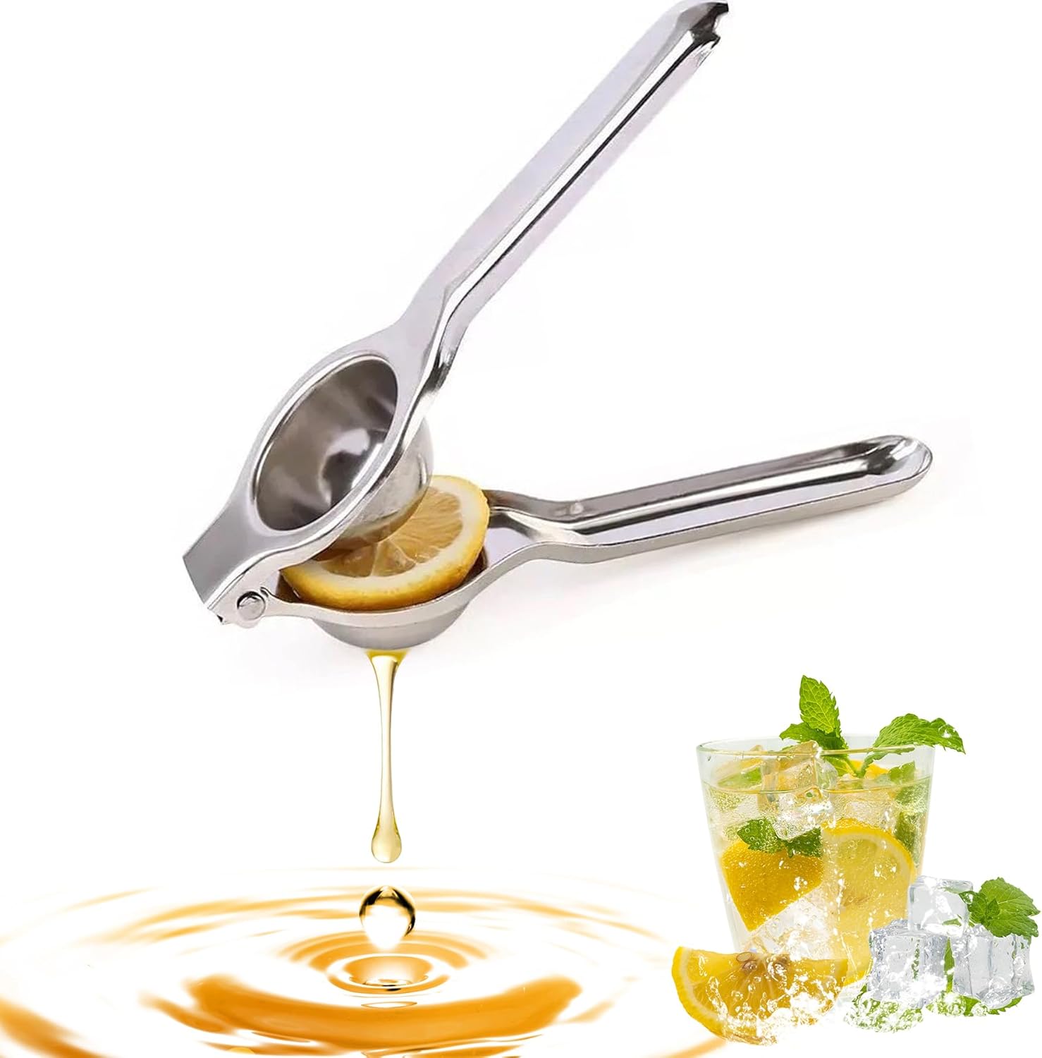 Lemon Squeezer Heavy Duty - Handheld Aluminum Citrus Juicer, Manual Citrus Press Juicer, Orange & Lemon Press - Kitchen Tools And Gadgets For Making Fresh Juice - Dishwasher-Safe