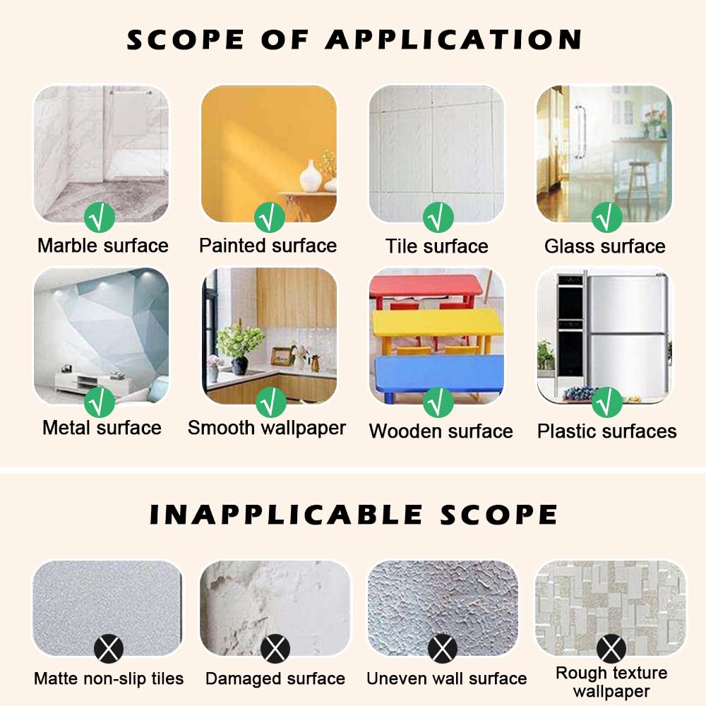Floor Tiles Gold Foil Lines Metalized Mirror Tape, Self-Adhesive Tile Seam Sticker, Waterproof Gap Sealing Foil Decor Tape for Wall, Cabinet, Kitchen (0.5 CM x 50 M)