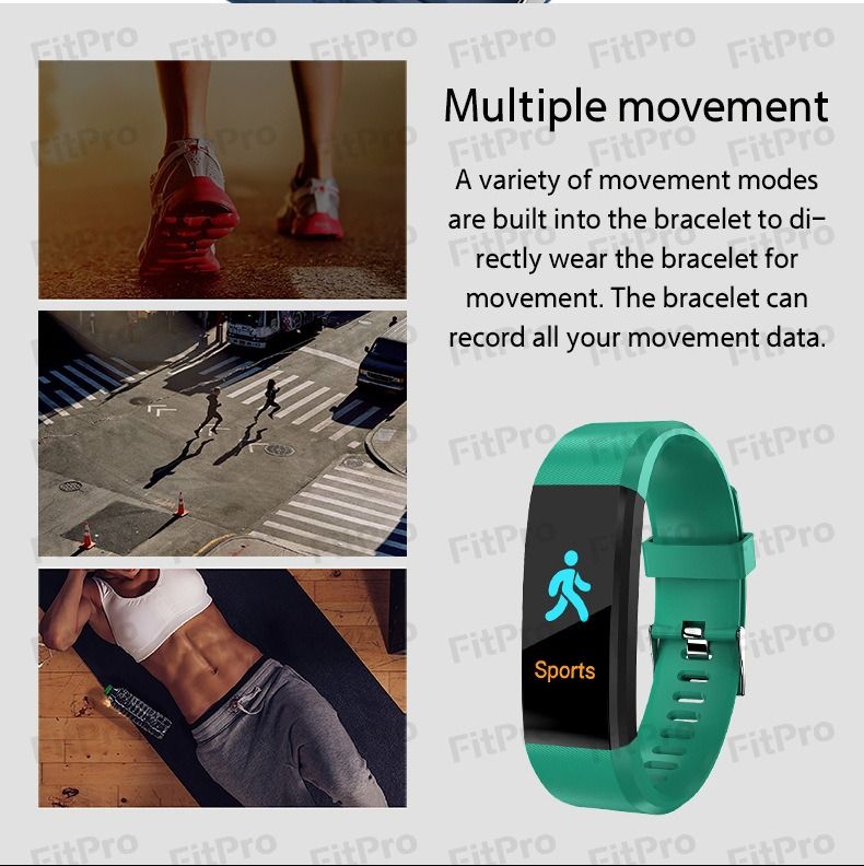 115Plus smart bracelet Bluetooth sports, waterproof heart rate blood oxygen adult blood pressure electronic bracelet monitoring men and women