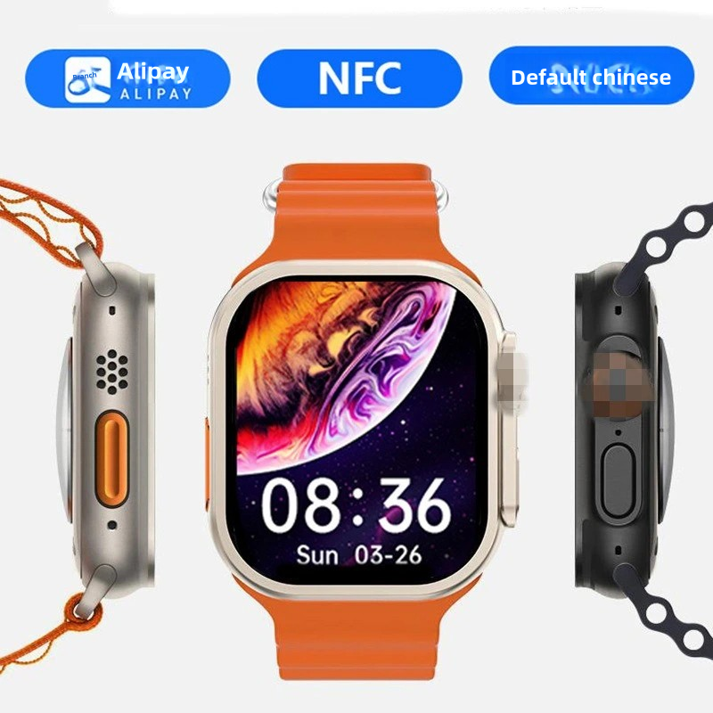 S9Ultra Smart Watch Dynamic Island,Men's S9 sports watch  s9ultra2 smart watch bluetooth call heart rate blood pressure cross-border men's sports watch