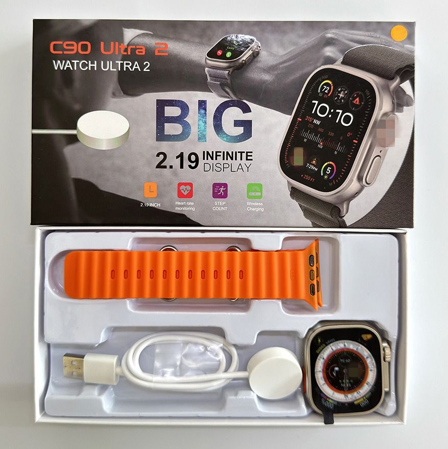 S9Ultra Smart Watch Dynamic Island,Men's S9 sports watch  s9ultra2 smart watch bluetooth call heart rate blood pressure cross-border men's sports watch