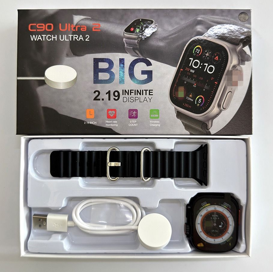 S9Ultra Smart Watch Dynamic Island,Men's S9 sports watch  s9ultra2 smart watch bluetooth call heart rate blood pressure cross-border men's sports watch
