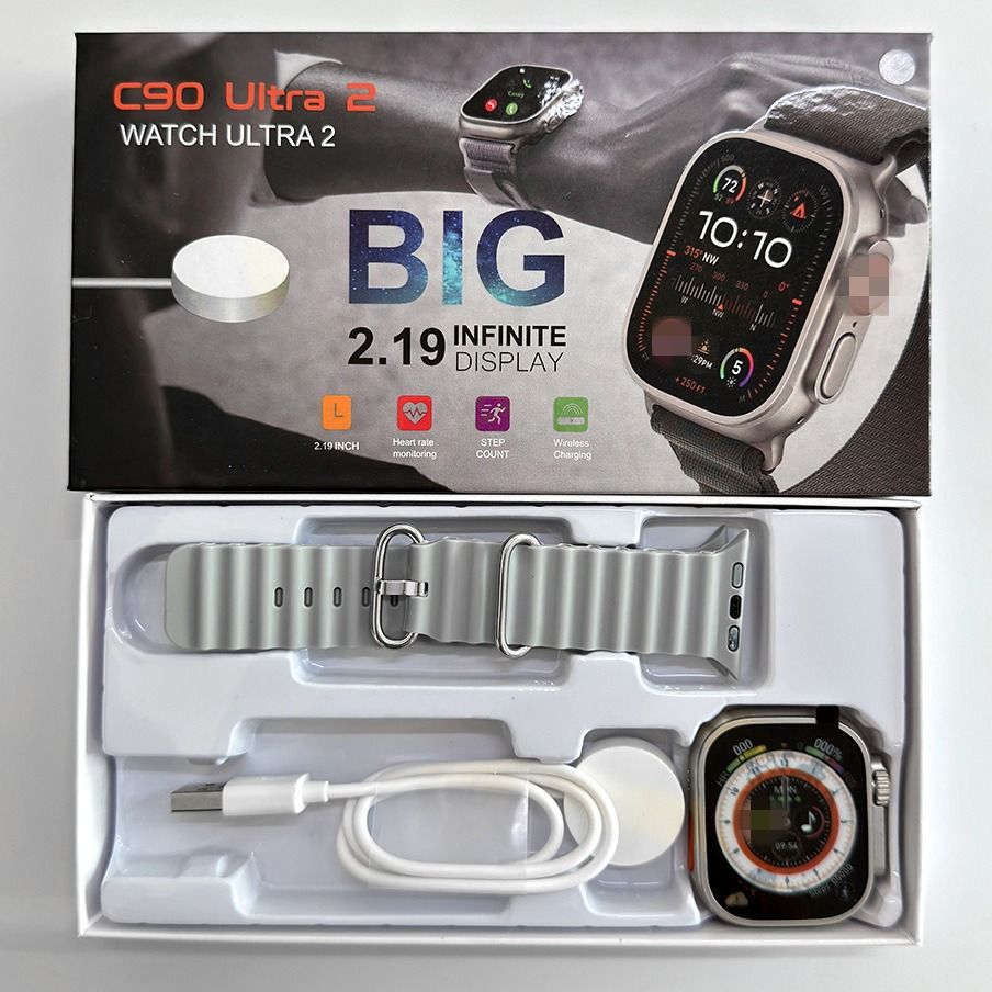 S9Ultra Smart Watch Dynamic Island,Men's S9 sports watch  s9ultra2 smart watch bluetooth call heart rate blood pressure cross-border men's sports watch