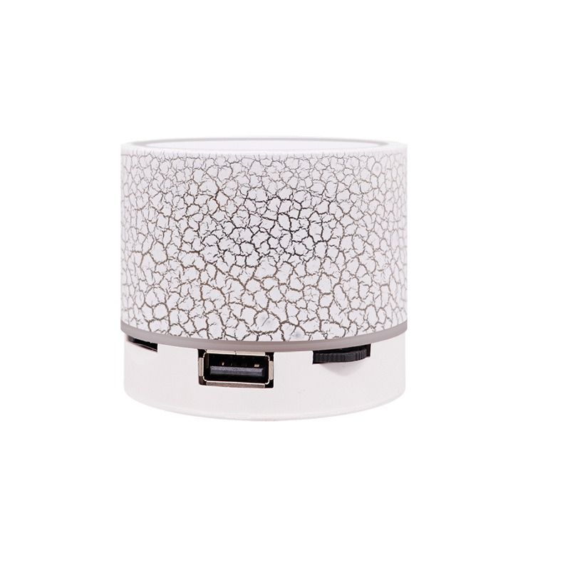 New mini crack bluetooth speaker, portable card subwoofer speaker led luminous wireless speaker gift