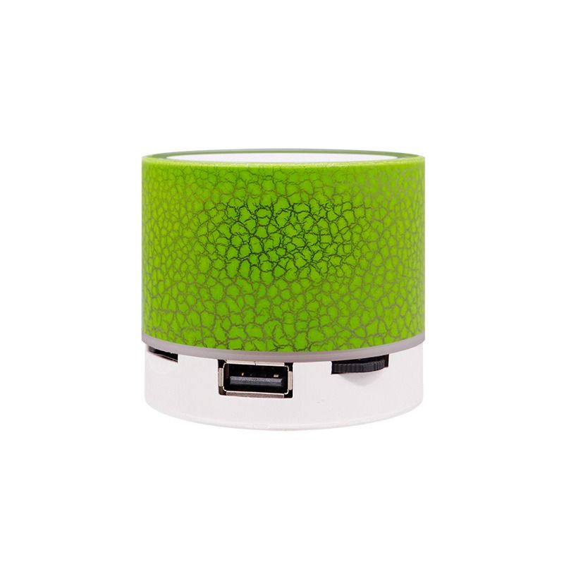 New mini crack bluetooth speaker, portable card subwoofer speaker led luminous wireless speaker gift