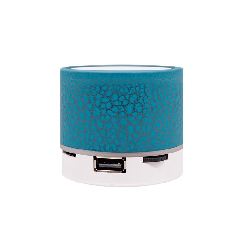 New mini crack bluetooth speaker, portable card subwoofer speaker led luminous wireless speaker gift