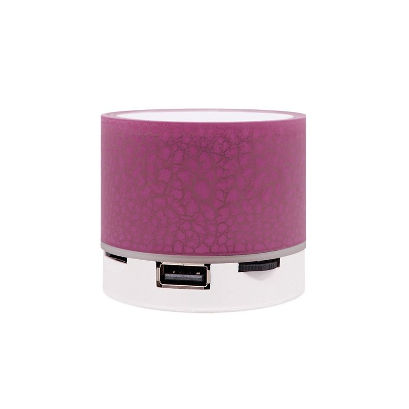 New mini crack bluetooth speaker, portable card subwoofer speaker led luminous wireless speaker gift