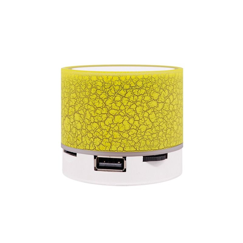 New mini crack bluetooth speaker, portable card subwoofer speaker led luminous wireless speaker gift