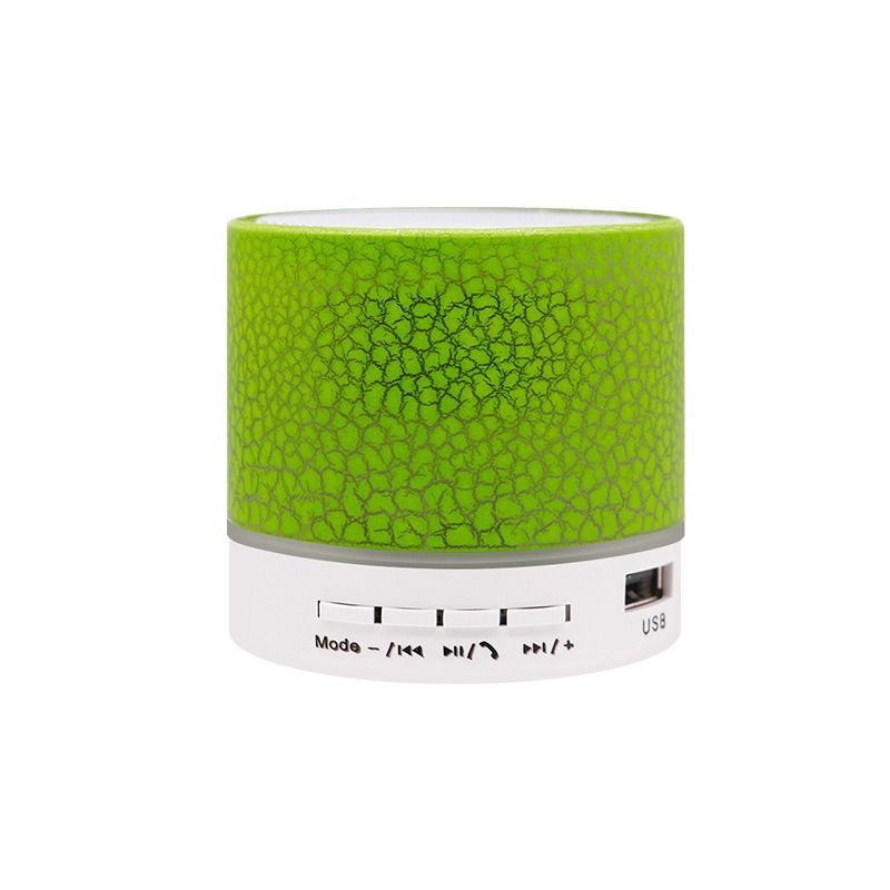 New mini crack bluetooth speaker, portable card subwoofer speaker led luminous wireless speaker gift