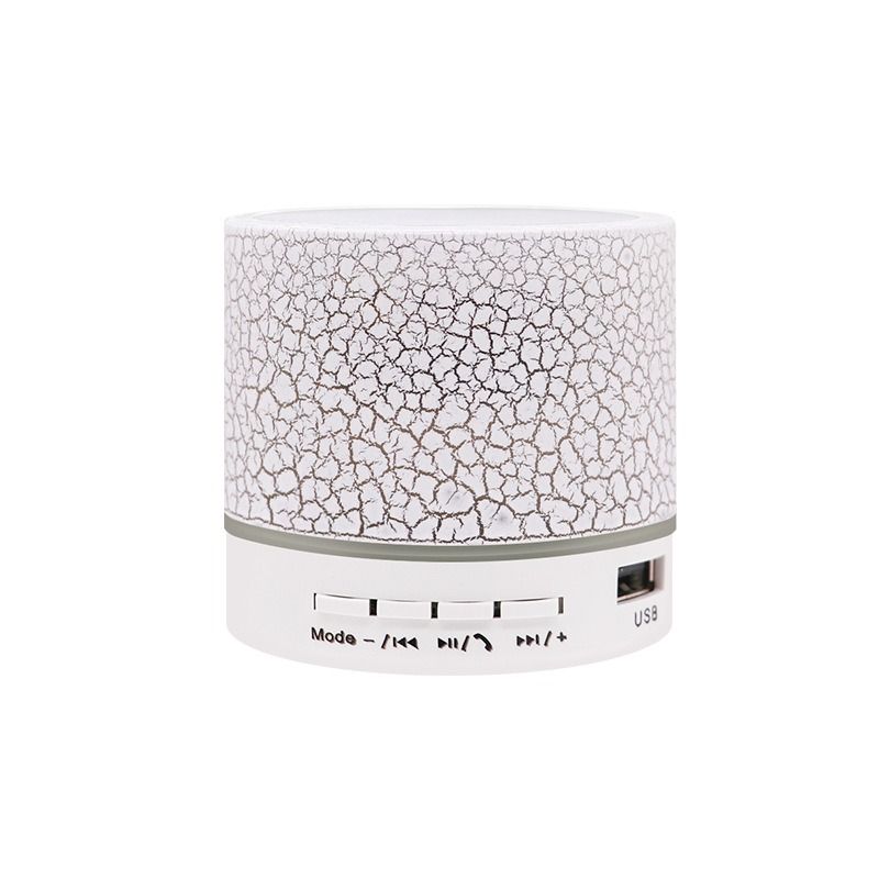 New mini crack bluetooth speaker, portable card subwoofer speaker led luminous wireless speaker gift