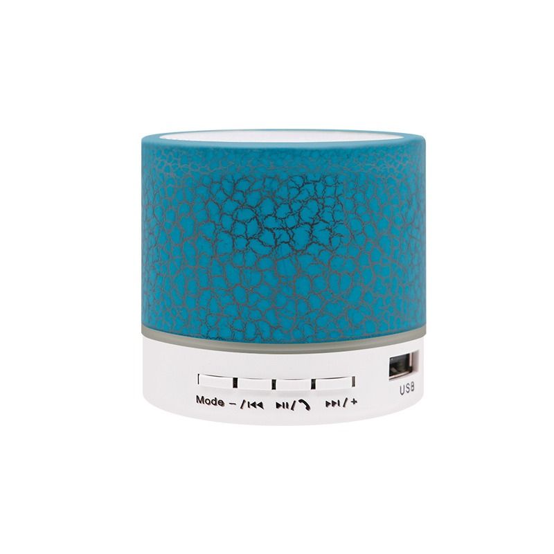 New mini crack bluetooth speaker, portable card subwoofer speaker led luminous wireless speaker gift