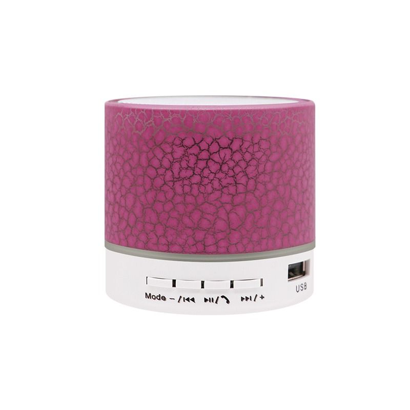 New mini crack bluetooth speaker, portable card subwoofer speaker led luminous wireless speaker gift