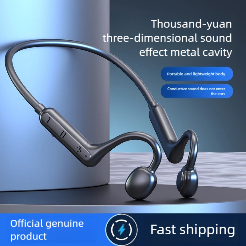 Bone Conduction Headphones Bluetooth 5.2 Wireless Earphones Waterproof Sports Headset with Mic for Workouts Running Driving