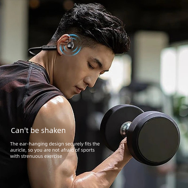Bone Conduction Headphones Bluetooth 5.2 Wireless Earphones Waterproof Sports Headset with Mic for Workouts Running Driving