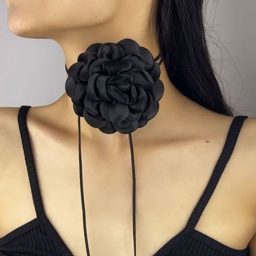 Flower Choker Necklace for Women Floral Choker Necklace for Party Bride Wedding Party Summer Necklaces