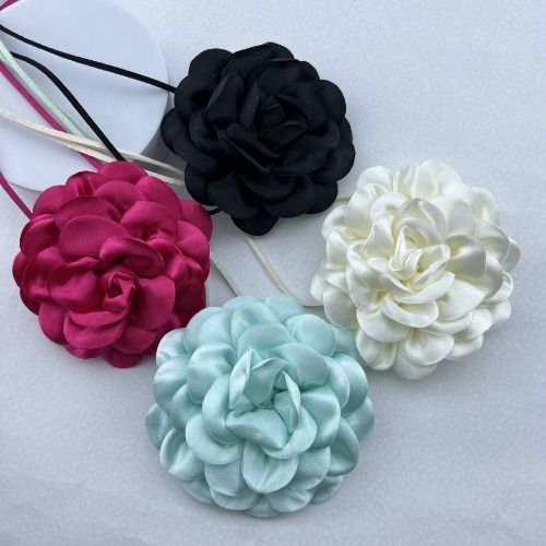 Flower Choker Necklace for Women Floral Choker Necklace for Party Bride Wedding Party Summer Necklaces