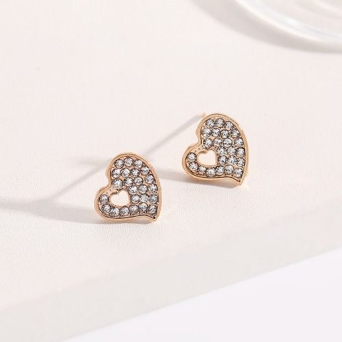 Butterfly Jewelry Set for Women Ladies Diamond Love Heart Necklace Ring Bracelet Suit