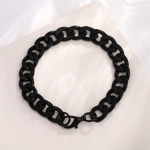 Mens Cuban Link Bracelet - Hip Hop Jewelry, Wide Face (10 mm) Chain Gift for Him