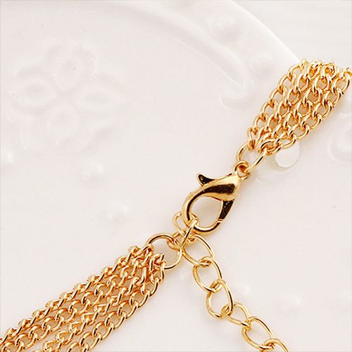 PINCHUAN Pearl Necklaces for Women Ladies Multi-layer  Large and Small  Pearl Necklace Choker Jewelry