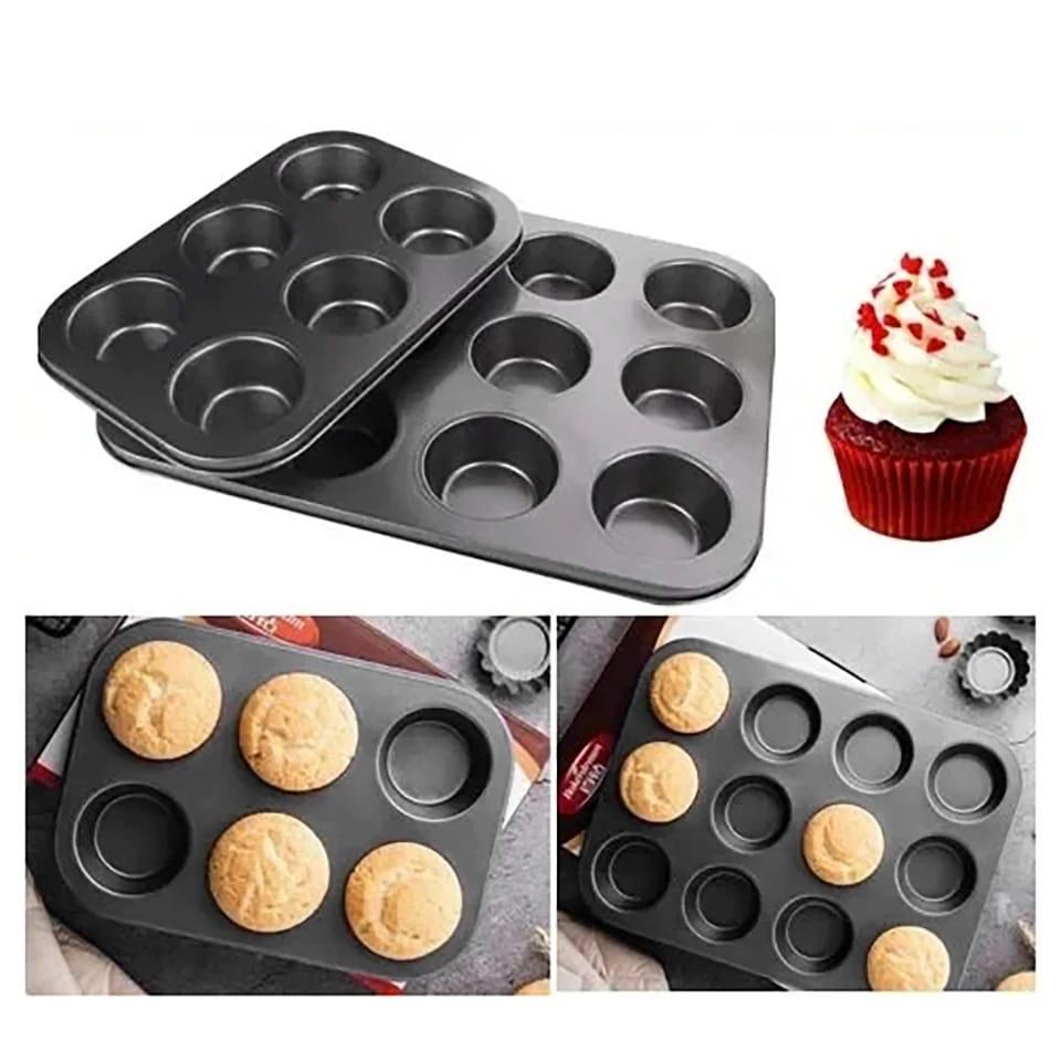 Nonstick CUPCAKE tray 6-Hole Non-Stick Muffin Cupcake Baking Tray
