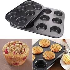 Nonstick CUPCAKE tray 6-Hole Non-Stick Muffin Cupcake Baking Tray