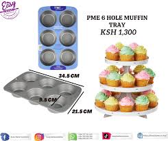 Nonstick CUPCAKE tray 6-Hole Non-Stick Muffin Cupcake Baking Tray