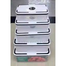 5 in 1 fridge containers Heat Resistant Home Kitchen Storage/lunch container microwave safe