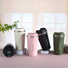 VACUUM FLASK. ✅ Stainless steel coffee tumbler thermos cup with intelligent temperature display ✅ Portable travel mug ✅ Capacity 510 Mls