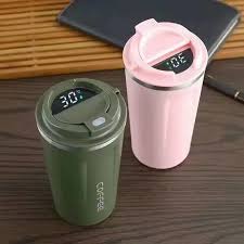 VACUUM FLASK. ✅ Stainless steel coffee tumbler thermos cup with intelligent temperature display ✅ Portable travel mug ✅ Capacity 510 Mls