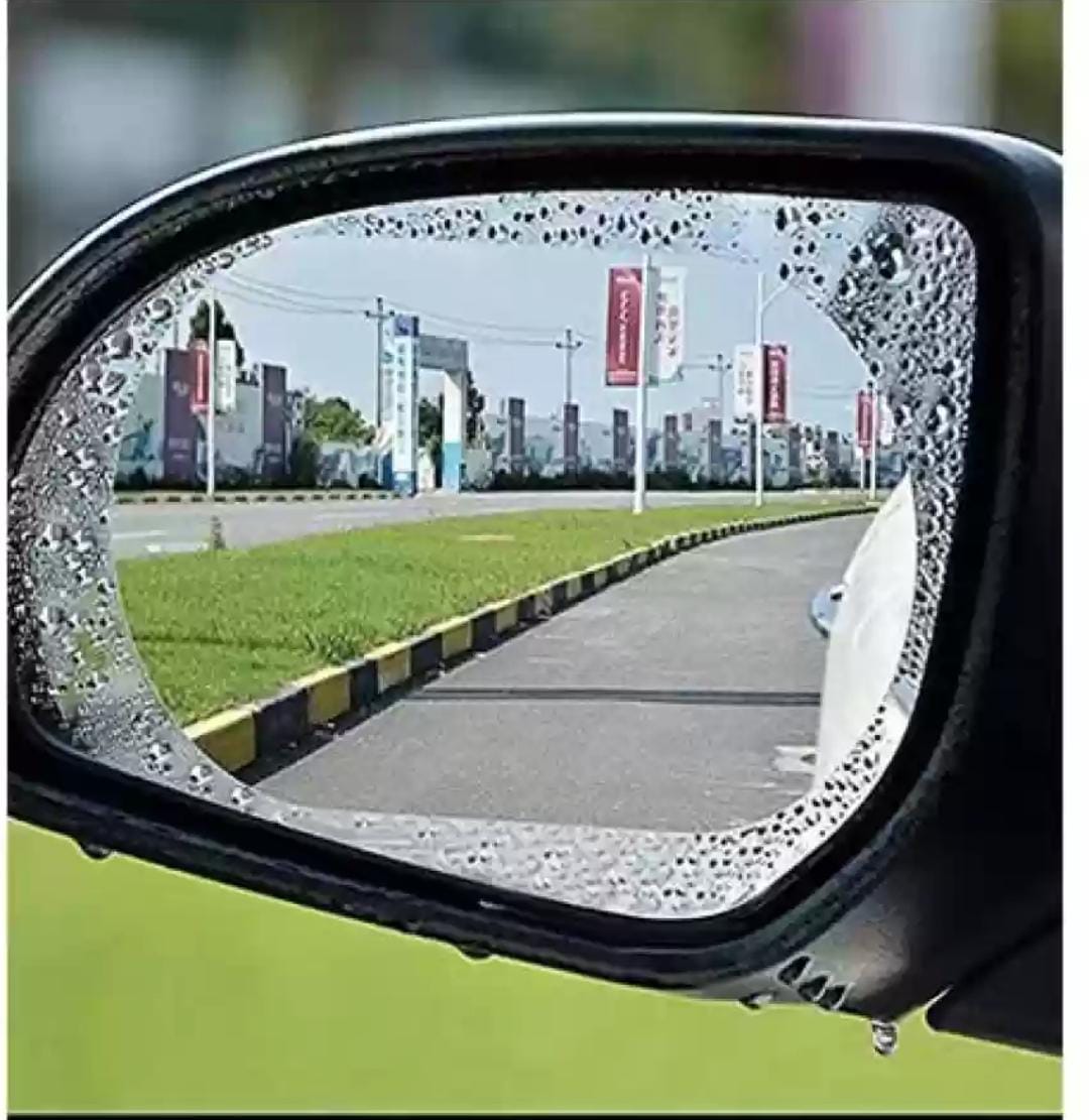 2pcs Car Anti-fog Anti-glare Waterproof Film Protective Rain Proof Shield Rearview side Mirror Window Glass Stickers Anti Membrane Protection for Rainy Day Safe Driving Auto Clear Decal Sticker