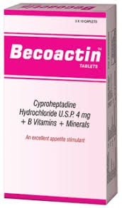 Meyer Becoactin 30s for Weight Gain - Appetite Stimulant With Vitamin B Complex Increase appetite and promote weight gain. It also helps to regularize the metabolic activity of the body.