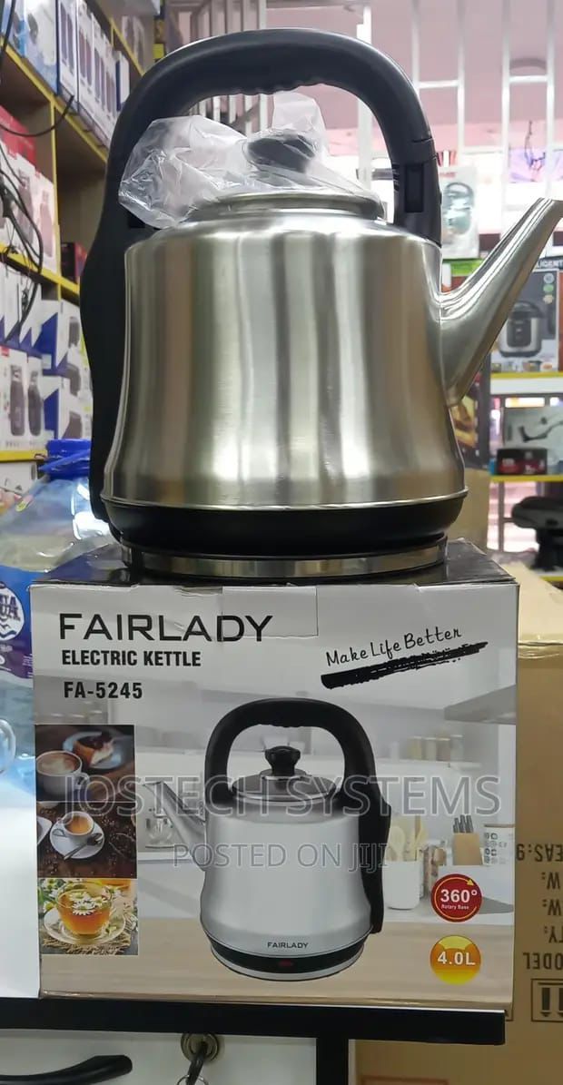 👌FLASH SALES😍🔅Fair Lady Automatic Stainless Electric Kettle(5ltrs).Two modes, manual mode water boiling automatic beep, automatic mode automatically powered off Quickly boil, high-power heating boi