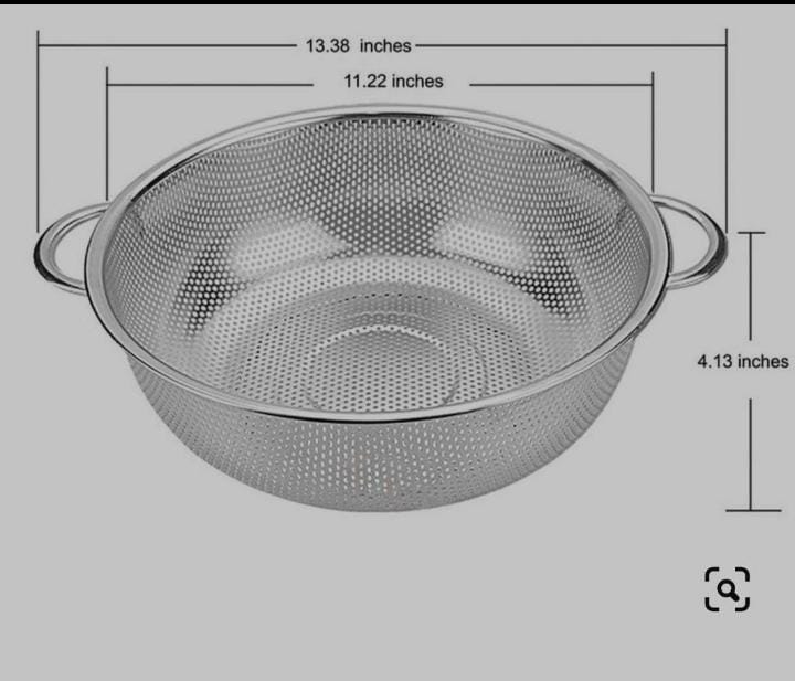 ☑️fruit//Vegetable Kitchen Washing Bowl// Mesh Metal Storage//Stainless Steel Drain Drainer Rice Sink Mixing