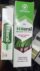 Hitoral Dandruff Treatment Shampoo + Ketoconazole Cream