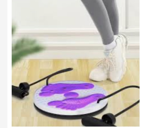 Rotating Magnetic Waist Twister for Exercise, Fitness, Slimming, Foot Massage".Offre Waist Trainer/Tummy Trimmer/Foot Massager Yoga Pilates Twisting Disc Plate as picture normal