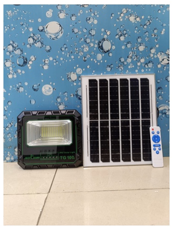 JSOT 100W Bright Solar Floodlight with Panel IP67 Waterproof, Dusk to Dawn, Energy-Saving Outdoor Light Ultra-Bright LED Light – Wide coverage, perfect for gardens, driveways, gates & compound