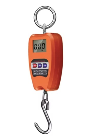 Digital weighing machine 200Kgs + Free Batteries Digital hanging scale Hanging Weight Scale Industrial Heavy Duty for Farm, Hunting, Bow Draw Weight, Big Fish & Hoyer Lift with Accurate Sensor Digital