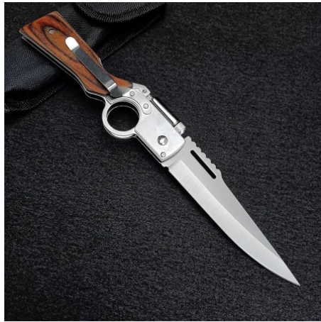 Foldable pocket knife with pouch with LED torch survival camping pen pocket torch