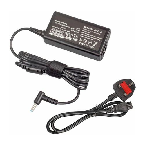 Complete Blue Pin With Power Cable-HP Laptop Charger 19.5V 3.33A, 65W