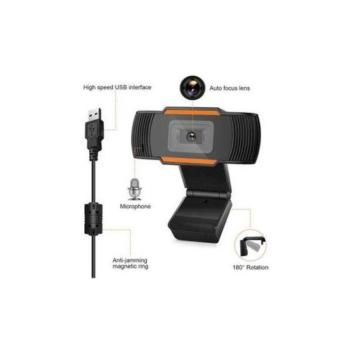Webcam 1080P/2K Full HD Web Camera With Microphone USB Plug Web Cam For PC Computer Mac Laptop Desktop YouTube Skype Mini Camera Black