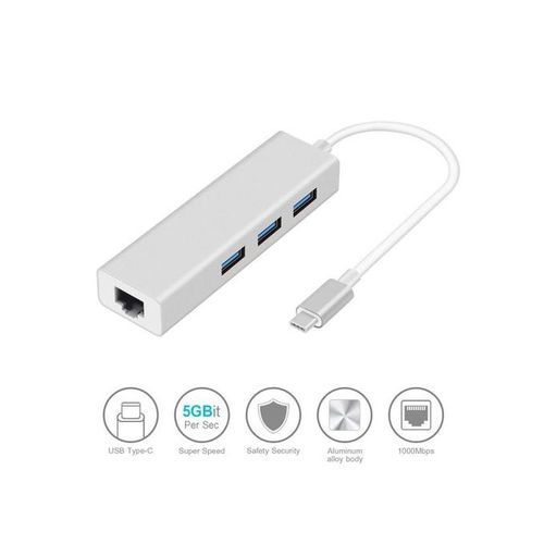TYPE C TO ETHERNET WITH USB PORTS 3.0